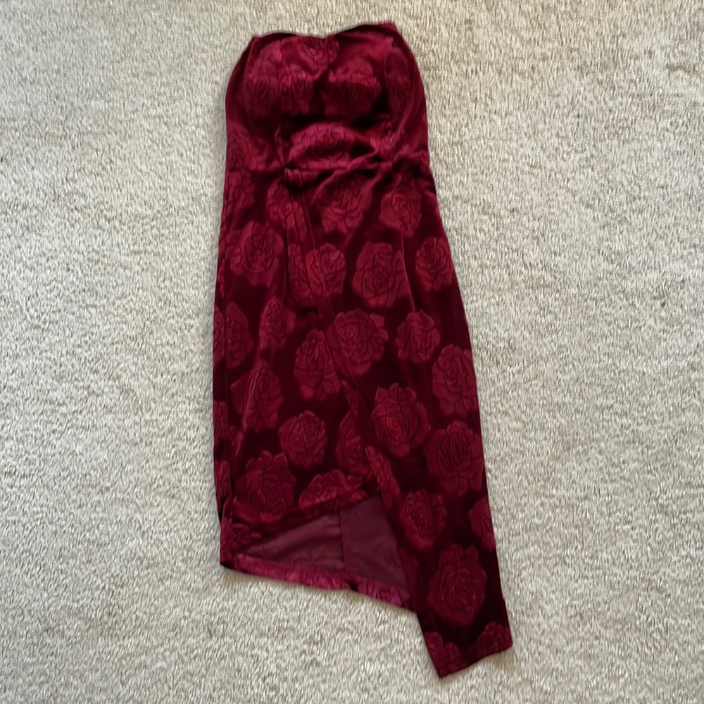 Red asymmetrical homecoming dress